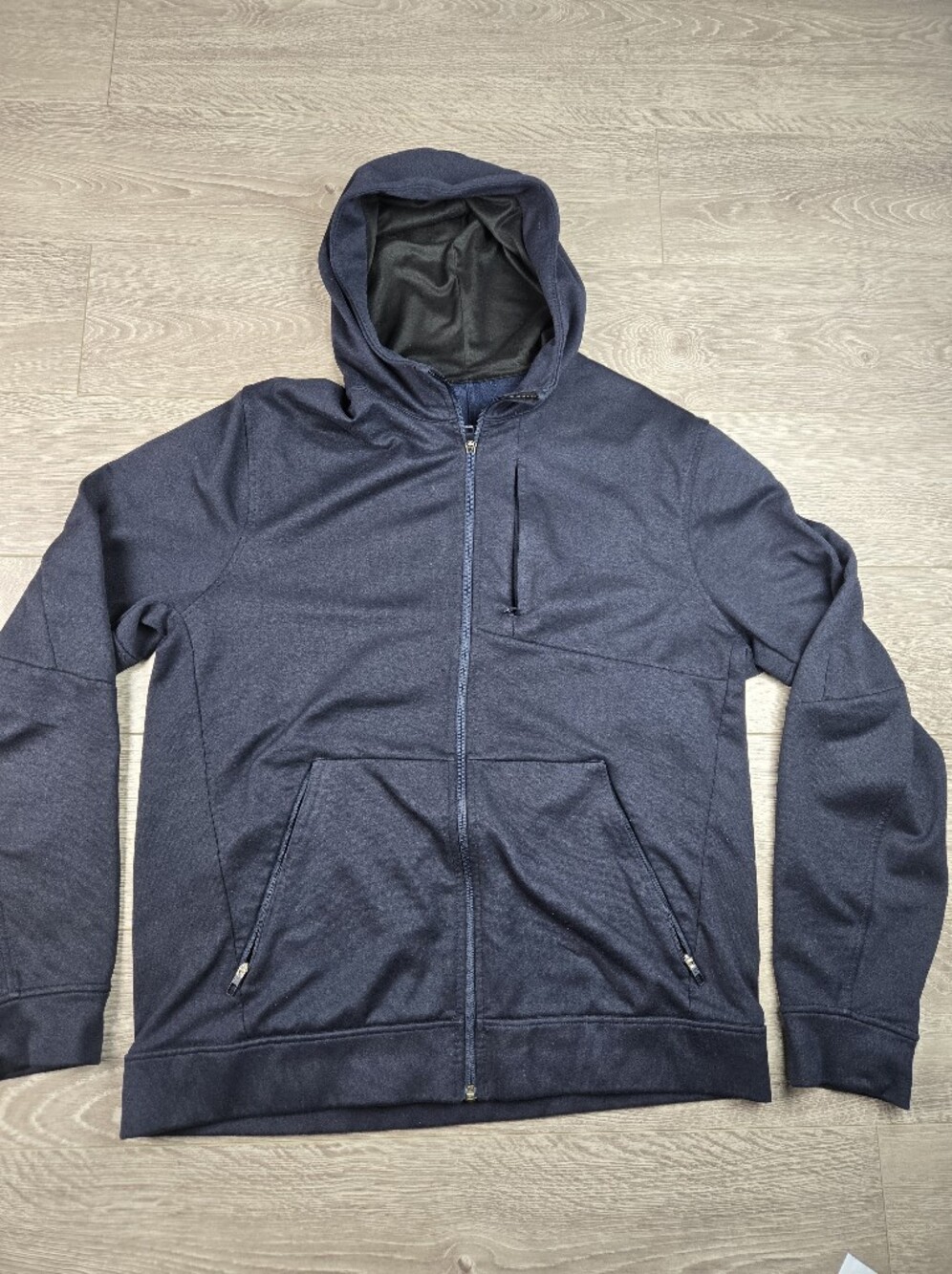 Lululemon Mens City Sweat Thermo Hoodie Large Naby Blue